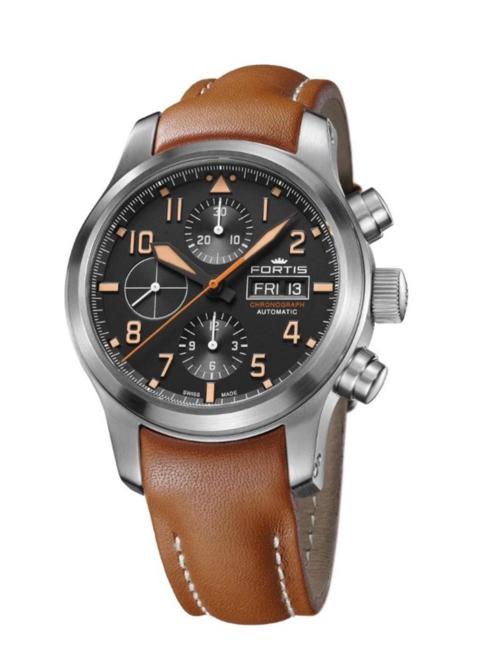 Fortis Aeromaster Automatic Chronograph Stainless Steel Watch 42mm